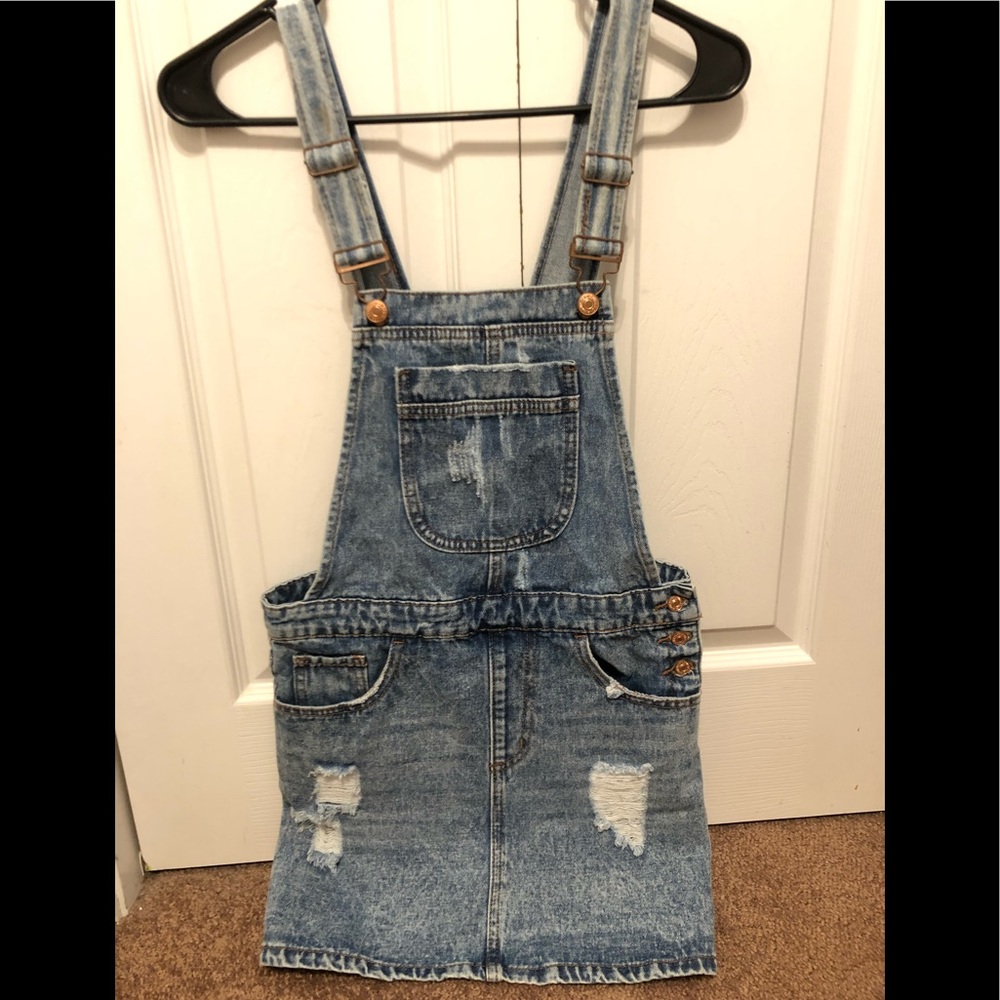 Forever 21 Denim Overall Dress